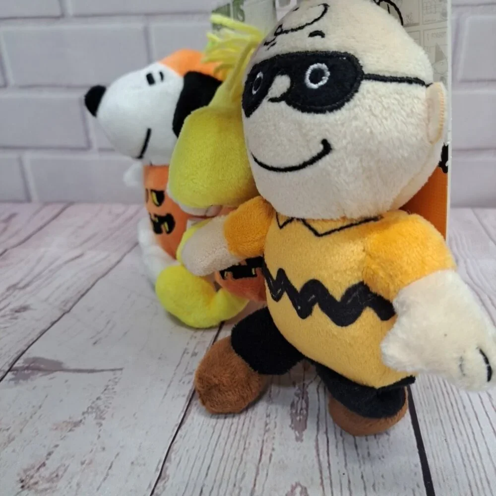 NWT‎ Woodstock Peanuts Snoopy Charlie 3pk Dog Toy Halloween Costumes 8
